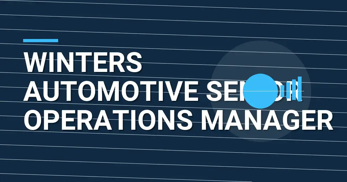 Winters Automotive Senior Operations Manager