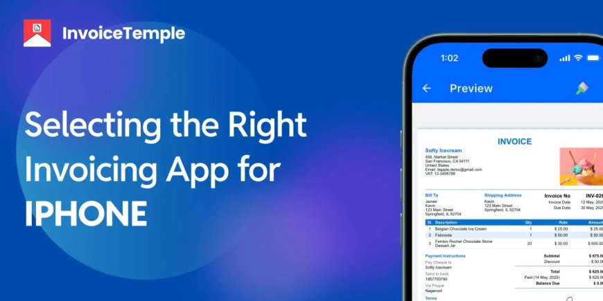 Right Invoicing App for iPhone: InvoiceTemple