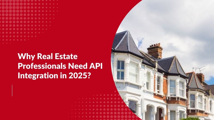 Why Real Estate Professionals Need API Integration in 2025?